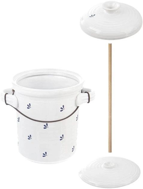 Контейнер для маринування Orion ModroBila керамічний з кришкою 2.5 л (8592381179571) - зображення 3