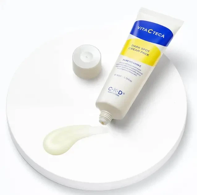 Осветляющая маска-пленка CKD Vita C Teca Dark Spot Cream Pack 80 мл с силиконовой лопаткой 80 мл - Фото 3 Осветляющая маска-пленка CKD Vita C Teca Dark Spot Cream Pack 80 мл с силиконовой лопаткой 80 мл - изображение 3