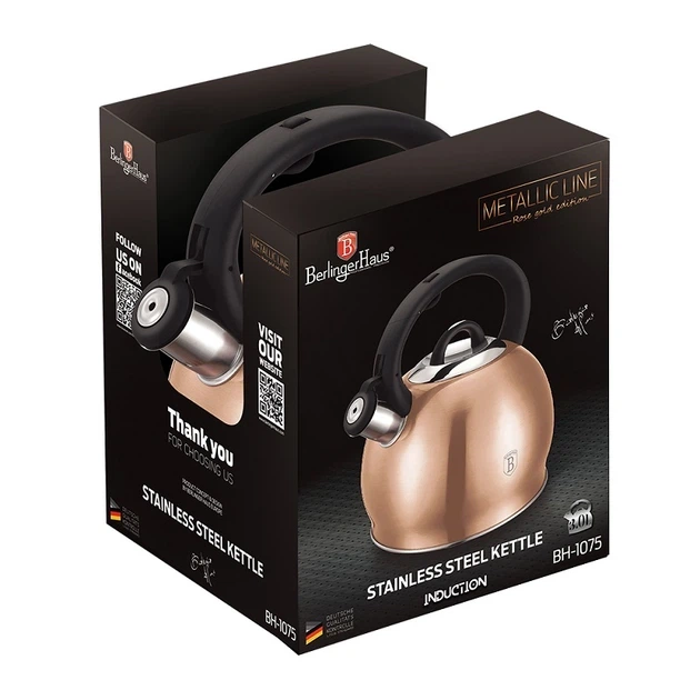 Чайник 3 л Berlinger Haus Metallic Line Rose Gold Edition (BH-1075) - изображение 2