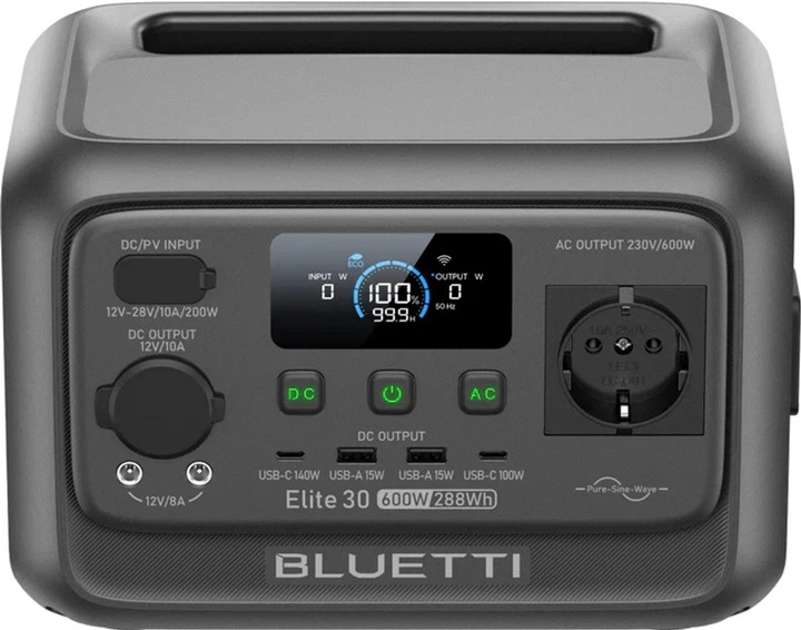 Зарядна станція Bluetti Elite 30 V2 / 600 Вт / 288 Вт⋅год / LiFePO4 - изображение 4
