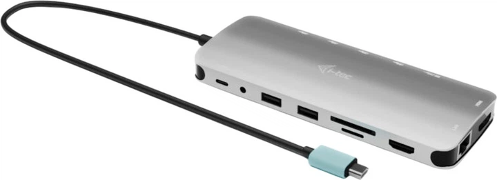 Hub USB i-tec Metal Nano 3x Display Dock Grey (C31NANOTRIPLEDOCKPD) - obraz 4
