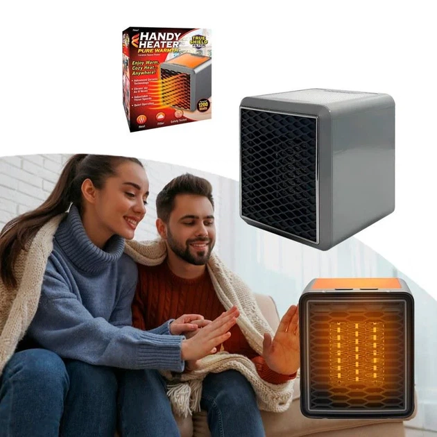 Тепловентилятор обігрівач керамічний Handy Heater Pure Warmth електричний 1500 Вт - изображение 2