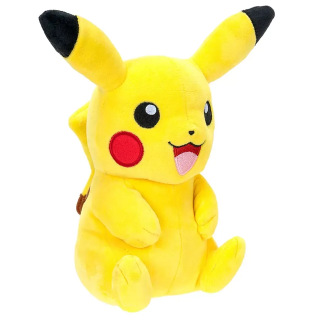 Мʼяка плюшева іграшка Пікачу сидячий з язичком з аніме Pokemon 50 см - зображення 2