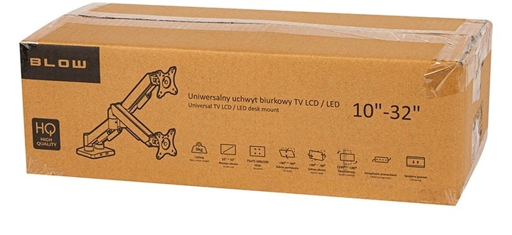 Кріплення PROLECH TV LCD HQ 17"-32" для столу з подвійним шарніром (5900804148395) - зображення 4