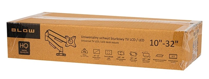 Uchwyt PROLECH TV LCD HQ 17"-32" do biurka z przegubem (5900804148388) - obraz 4