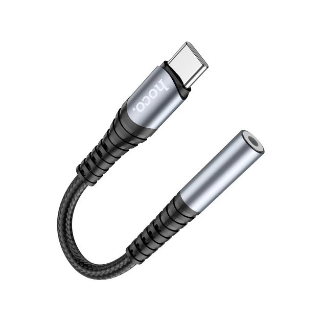Переходник USB-C M to 3.5mm F LS33 metal gray HOCO (6931474761163) - Фото 2 Переходник USB-C M to 3.5mm F LS33 metal gray HOCO (6931474761163) - изображение 2