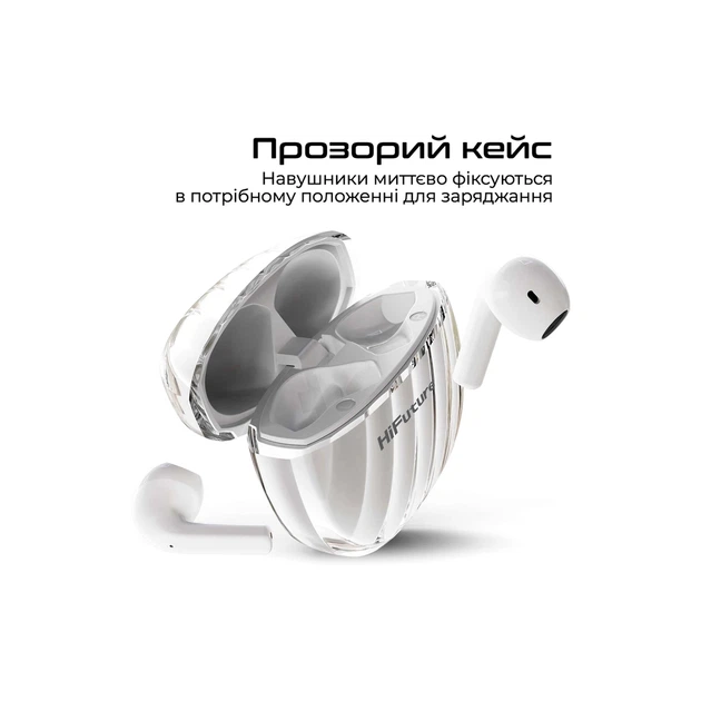 Навушники HiFuture FlyBuds3 White - зображення 2