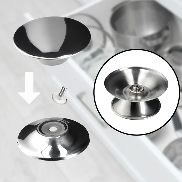 Zestaw pokrywek Kadax Salerno szklanych 16 cm + 18 cm + 20 cm (5903699477281) - obraz 3