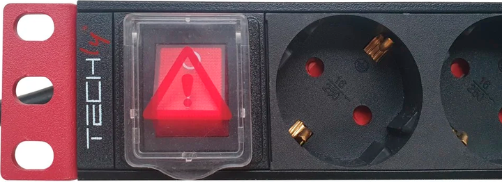 Listwa przeciwprzepięciowa Techly 366709 9 gniazd 2 m Black (8059018366709) - obraz 2