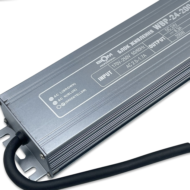 Блок питания Biom Professional 200W 24V 8.3A IP67 WBP-24-200 - изображение 3