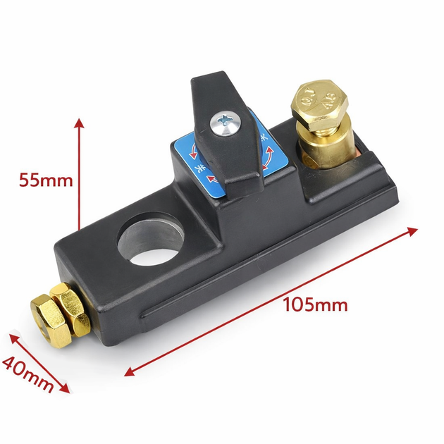 Выключатель массы аккумулятора усиленный 12/24V BatterySwitch - Фото 2 Выключатель массы аккумулятора усиленный 12/24V BatterySwitch - изображение 2