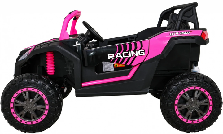 Samochód elektryczny dla dzieci Buggy ATV Racing 2-osobowy Różowy (5903864951318) - obraz 2