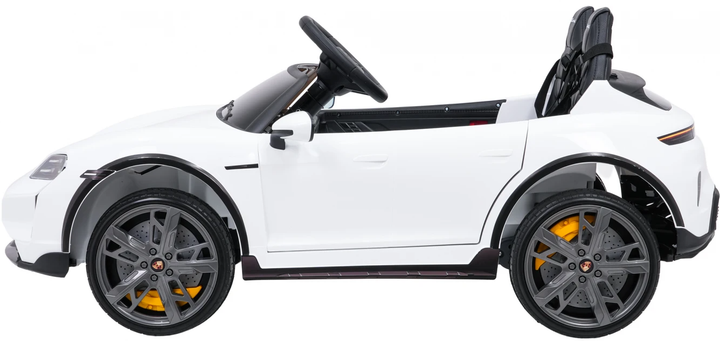 Samochód elektryczny dla dzieci Porsche Taycan Turbo S 2-osobowy Biały (5903864988277) - obraz 6
