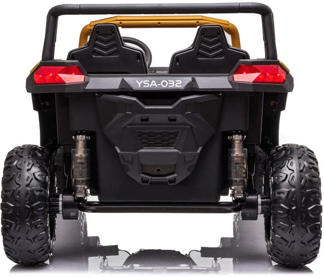 Samochód elektryczny dla dzieci Buggy ATV Racing 2-osobowy Złoty (5903864953091) - obraz 4