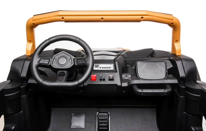 Samochód elektryczny dla dzieci Buggy ATV Racing 2-osobowy Złoty (5903864953091) - obraz 5