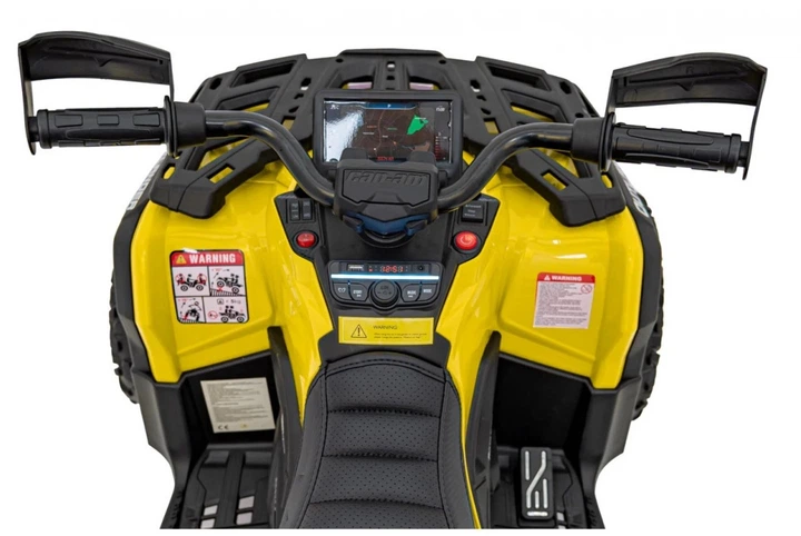 Електромобіль для дітей Quad Can Am Outlander ATV з Пультом 1-місний Жовтий (5903864982671) - зображення 5