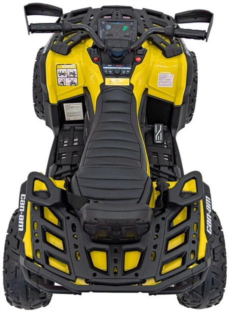 Samochód elektryczny dla dzieci Quad Can Am Outlander ATV 1-osobowy Żółty (5903864982725) - obraz 9