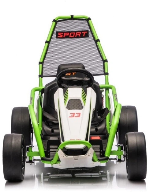 Samochód elektryczny dla dzieci Gokart Tornado z Funkcją Driftu 1-osobowy Zielony (5903864977615) - obraz 3