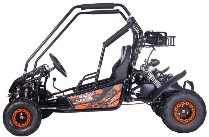 Samochód elektryczny dla dzieci Buggy Spalinowy Lucky Seven Lift 2-osobowy Pomarańczowy (5903864983968) - obraz 2