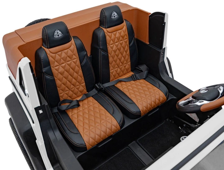 Samochód elektryczny dla dzieci Mercedes Benz Maybach G650 Strong 2-osobowy Biały (5903864984347) - obraz 4