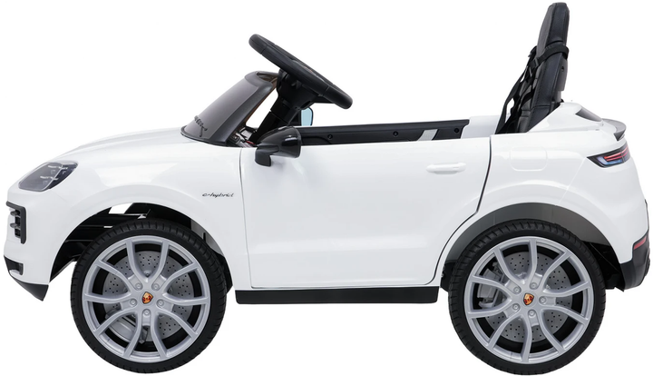 Samochód elektryczny dla dzieci Porsche Cayenne 1-osobowy Biały (5903864988321) - obraz 4