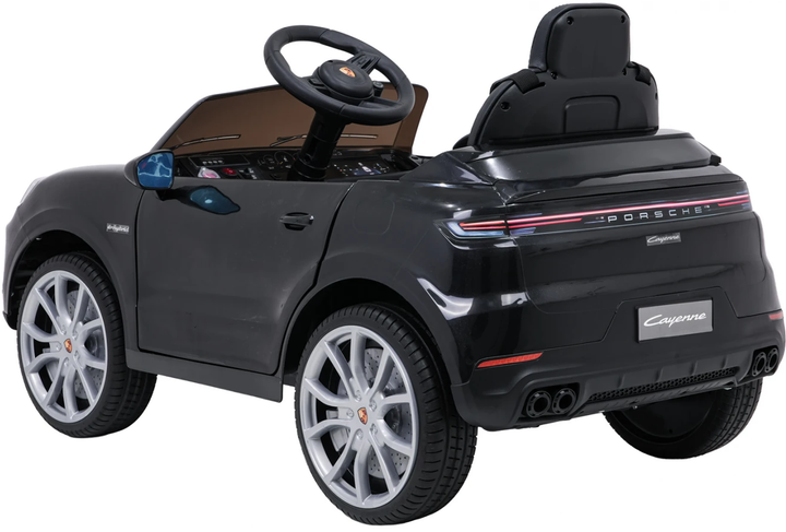 Samochód elektryczny dla dzieci Porsche Cayenne 1-osobowy Czarny (5903864988345) - obraz 5