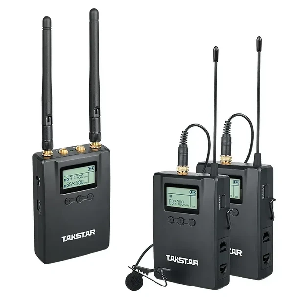 Takstar SGC-200W Dual-Channel — беспроводная накамерная микрофонная система с двумя источниками звука одновременно - Фото 3 Takstar SGC-200W Dual-Channel — беспроводная накамерная микрофонная система с двумя источниками звука одновременно - изображение 3