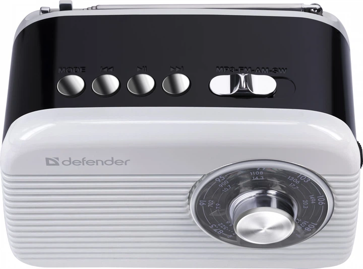 Портативный радиоприёмник Defender Signal Bluetooth Black-White (4745090828863) - изображение 5