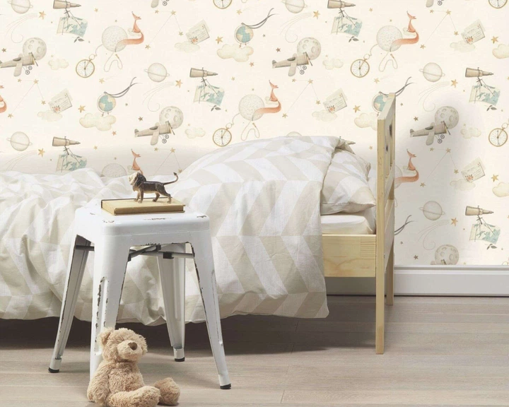 Флизелиновые обои винил горячего тиснения Rasch Kids World 2 302219 бежевый (0,53х10,05м) - Фото 2 Флизелиновые обои винил горячего тиснения Rasch Kids World 2 302219 бежевый (0,53х10,05м) - изображение 2