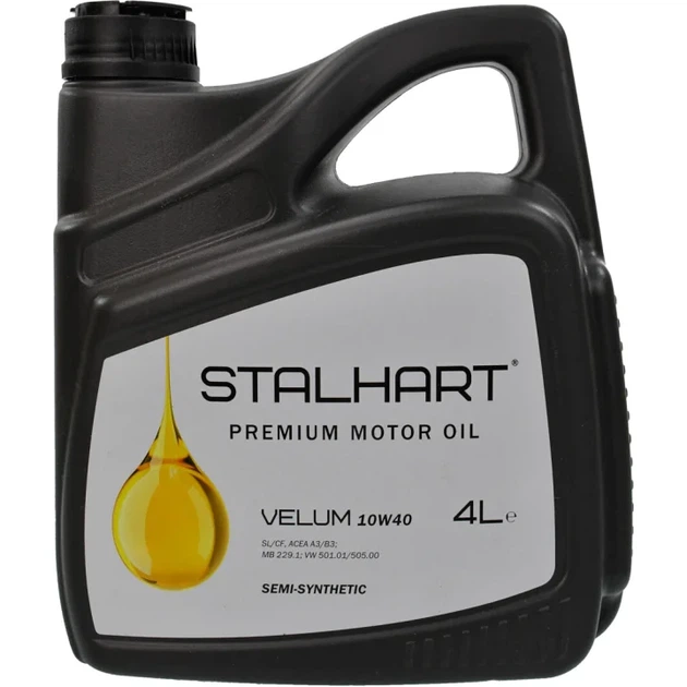Олива моторна Stalhart Velum 10W-40 (4л.) - Фото 1 Олива моторна Stalhart Velum 10W-40 (4л.) - зображення 1