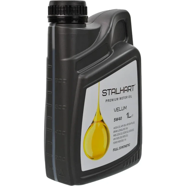 Олива моторна Stalhart Velum 5W-40 (1л.) - Фото 2 Олива моторна Stalhart Velum 5W-40 (1л.) - зображення 2