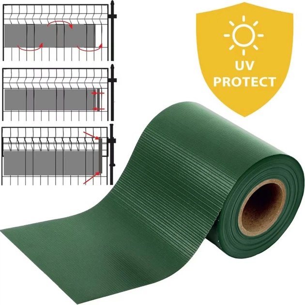 Taśma ogrodzeniowa Springos FN0008 PVC 35m x 19 cm 450 g/m2 - obraz 7