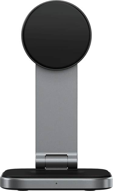Bezprzewodowa ładowarka Satechi 2-in-1 Foldable Qi2 Wireless Charging Stand Space Grey (ST-Q21FM) - obraz 3
