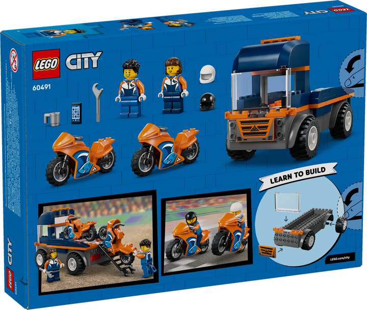 Конструктор Lego City Транспортна машина для мотоциклів 60491 - зображення 2
