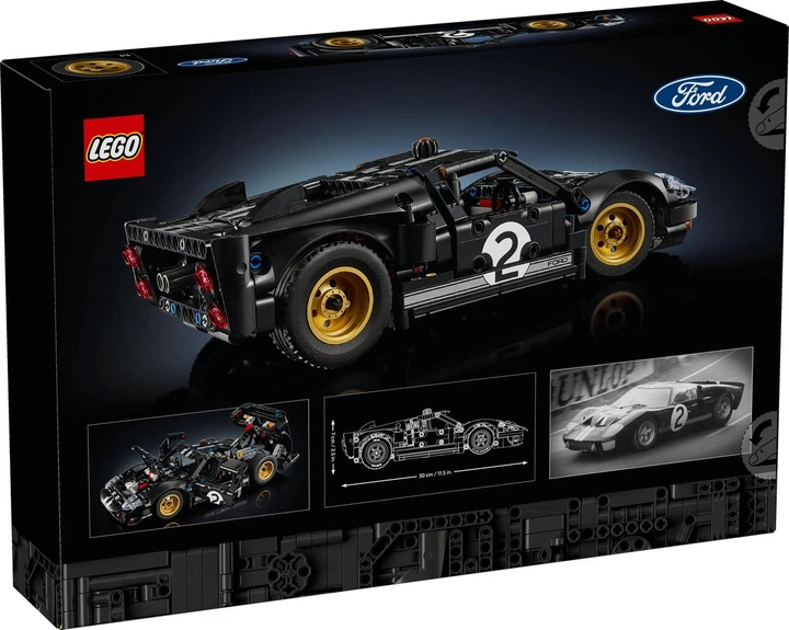Конструктор Lego Technic Гоночный автомобиль Ford GT40 MKII 1966 г. 42223 - Фото 2 Конструктор Lego Technic Гоночный автомобиль Ford GT40 MKII 1966 г. 42223 - изображение 2