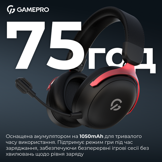 Наушники GamePro Asgard Freya Pro Wireless 7.1 (HSW201BR) 4-Mode - изображение 5