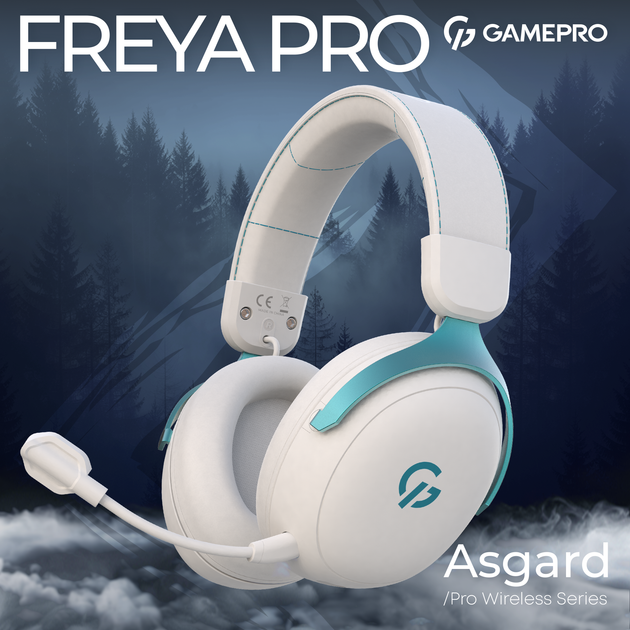 Наушники GamePro Asgard Freya Pro Wireless 7.1 (HSW201WB) 4-Mode - Фото 3 Наушники GamePro Asgard Freya Pro Wireless 7.1 (HSW201WB) 4-Mode - изображение 3