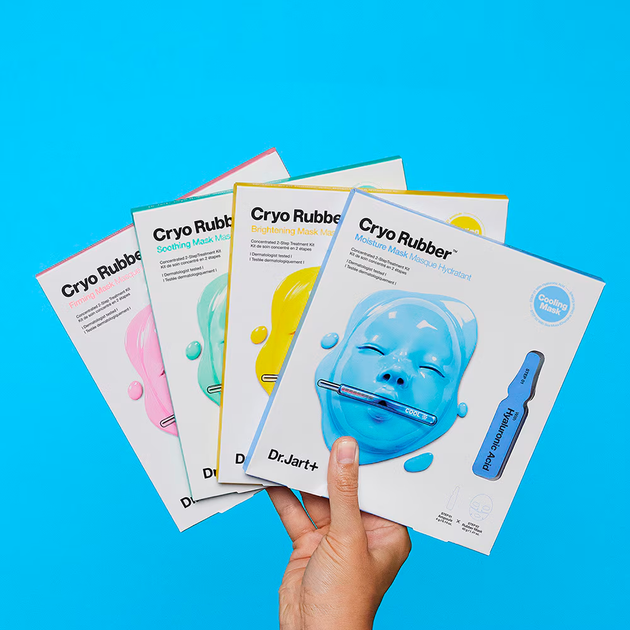 Dr. Jart Зміцнююча маска для обличчя, двоетапний набір, Cryo Rubber Firming Face Mask, Step1,2, 4g & 40g - зображення 5