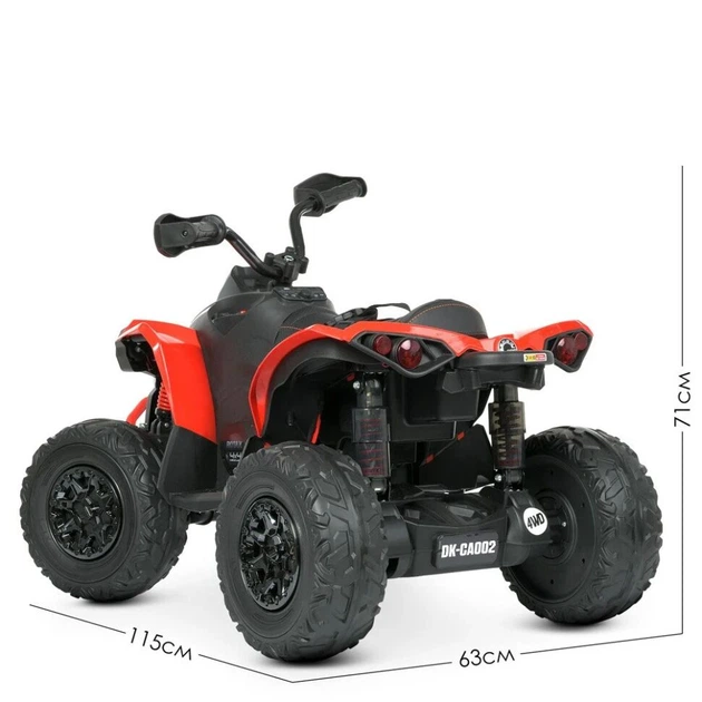 Дитячий електромобіль Квадроцикл Bambi Червоний M 5001EBLR-3 - зображення 6