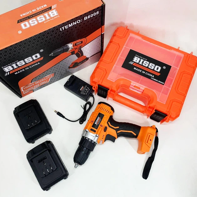 Аккумуляторный шуруповерт BISSO B6008 21V в чемодане - изображение 5