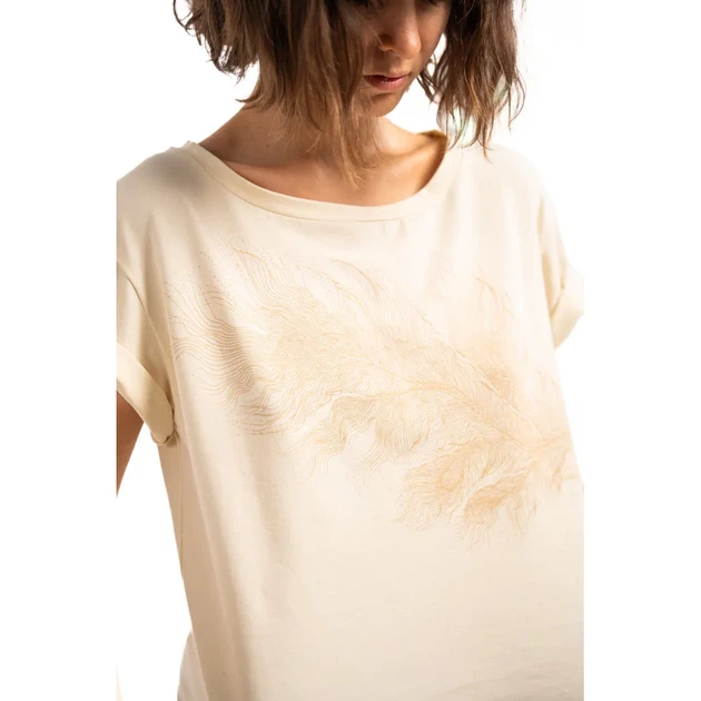 Женская футболка с принтом Turbat Misool Wmn cloud cream/brown M (100085493) - Фото 3 Женская футболка с принтом Turbat Misool Wmn cloud cream/brown M (100085493) - изображение 3