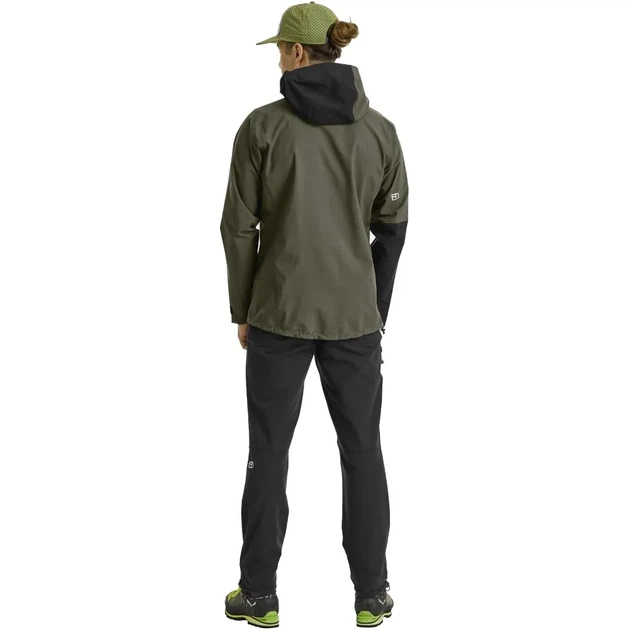 Куртка вітровка чоловіча Ortovox Seceda 3L Jacket Mns Dark wild herbs S (100080935) - Фото 3 Куртка вітровка чоловіча Ortovox Seceda 3L Jacket Mns Dark wild herbs S (100080935) - зображення 3