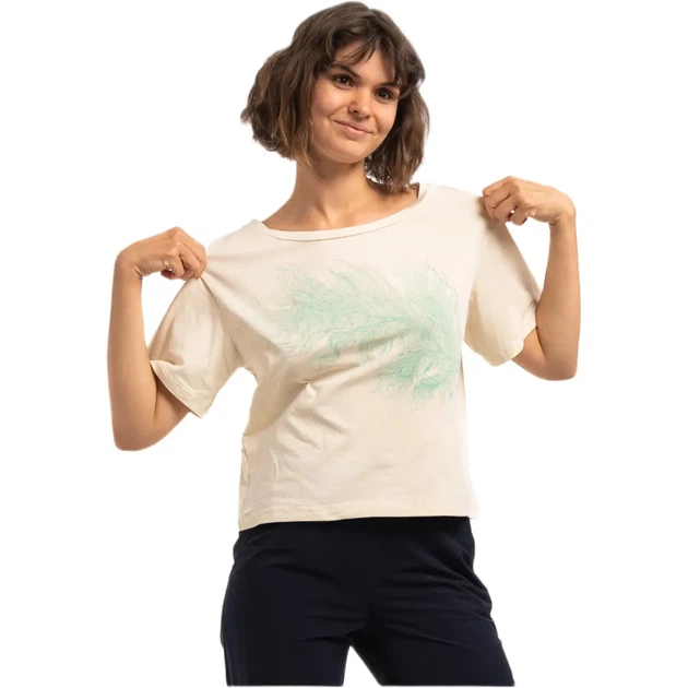 Женская футболка с принтом Turbat Misool Wmn cloud cream/green M (100085494) - Фото 1 Женская футболка с принтом Turbat Misool Wmn cloud cream/green M (100085494) - изображение 1