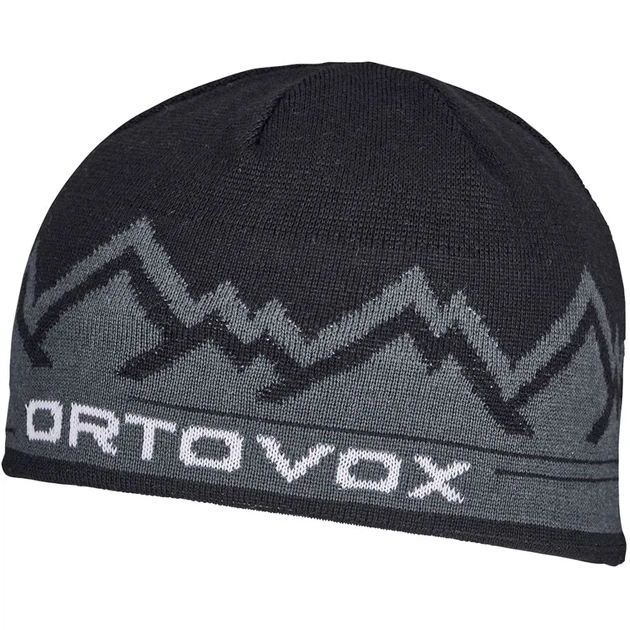 Шапка зимняя бени мужская зимняя бини Ortovox Peak Beanie Black Raven Uni (100066067) - Фото 2 Шапка зимняя бени мужская зимняя бини Ortovox Peak Beanie Black Raven Uni (100066067) - изображение 2
