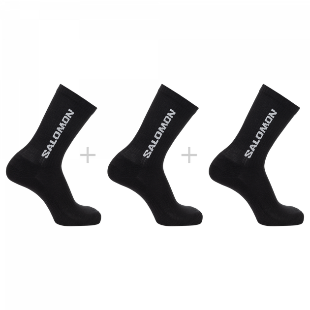 Шкарпетки (3 пари) Salomon EVERYDAY CREW 3-PACK 39/41 чорний sC20861 - Фото 1 Шкарпетки (3 пари) Salomon EVERYDAY CREW 3-PACK 39/41 чорний sC20861 - зображення 1