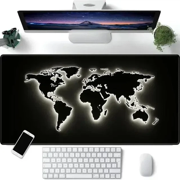 Игровой коврик для мыши, увеличенный размер, тканевая поверхность и нескользящая основа 80*30 см - изображение 6