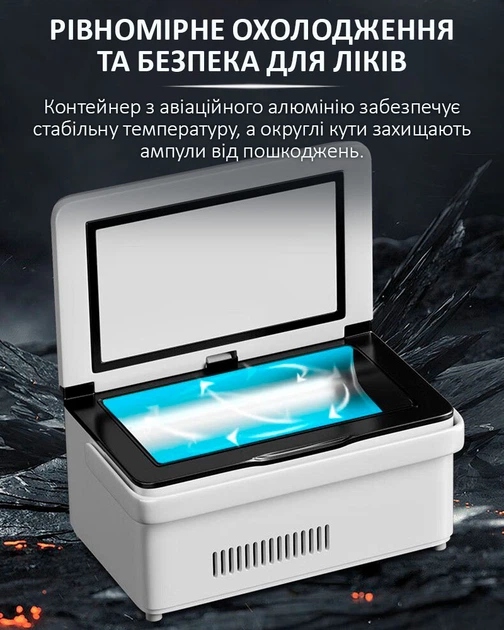 Медицинский портативный мини холодильник Coolbox CL-А08 для