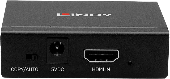 Hub Lindy 2 Port HDMI 2.0 Metal Black (4002888381581) - obraz 2