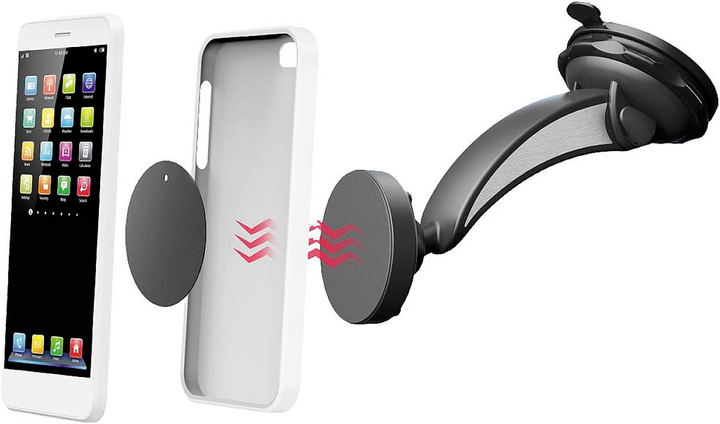 Uchwyt samochodowy Hama GSM Magnet 360° swivel (4047443488596) - obraz 4