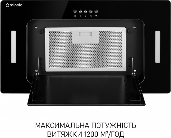 Витяжка Minola BGK 5877 BL 1200 LED (повновбудована) - изображение 3
